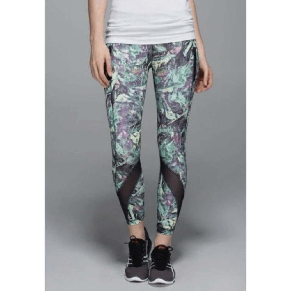 Lululemon Inspire Tight II‎ 8 7/8 Leggings Full-On Luxtreme Mesh Zip Pockets Run